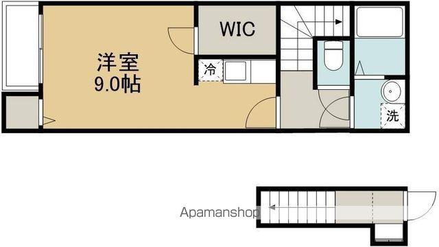 アーバンコート上谷刈(ワンルーム/2階)の間取り写真