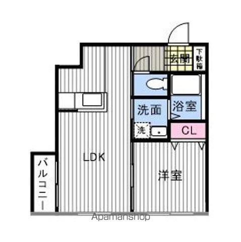 リデーレ菊水Ⅱ(1LDK/3階)の間取り写真