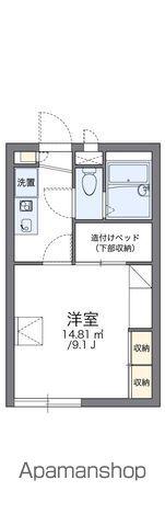 レオパレスフルーブ(1K/1階)の間取り写真