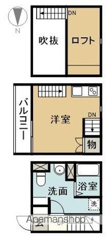 LE COCON豊(1K/1階)の間取り写真