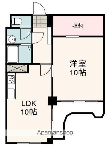 セブンスターマンション清水(1LDK/2階)の間取り写真