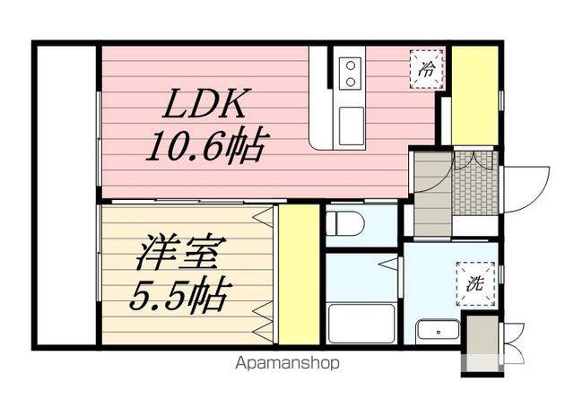 リ・パーチェ(1LDK/4階)の間取り写真