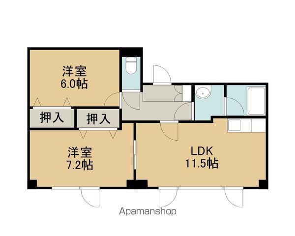 四季の館(2LDK/2階)の間取り写真