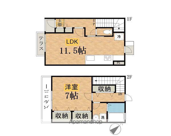 ＣＲＡＮＢＥＲＲＹ(1LDK)の間取り写真
