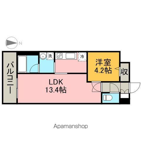 レジディア白壁(1LDK/10階)の間取り写真