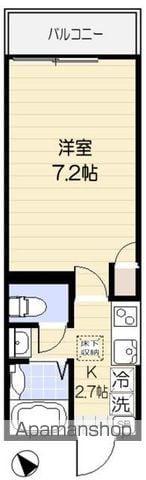 ラ・アヴェニール東武練馬(1K/1階)の間取り写真