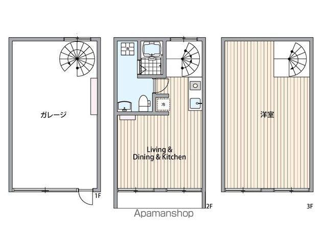 GーHANGARⅡ(1LDK/1階)の間取り写真