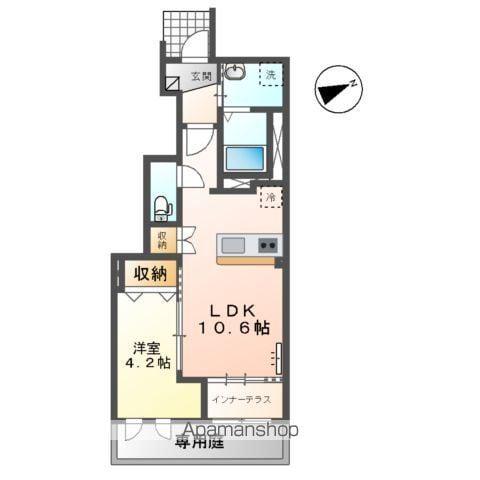 ヴェルニース(1LDK/1階)の間取り写真
