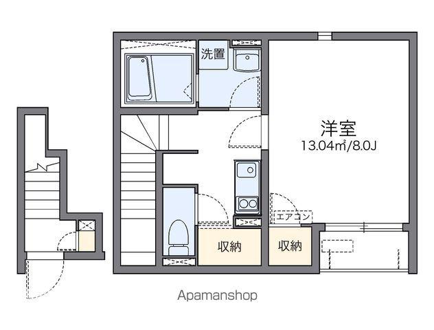 レオネクスト笹木野(1K/2階)の間取り写真