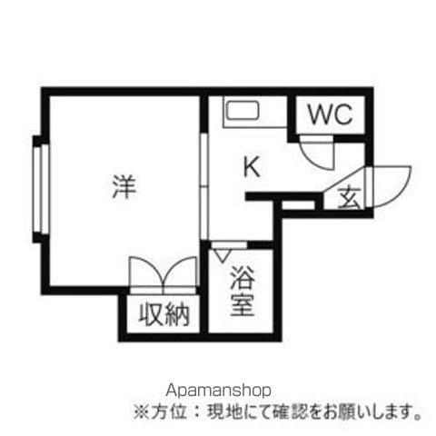 COMEES南郷13丁目(1K/1階)の間取り写真