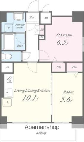 カサ・フェリーチェ(1SLDK/7階)の間取り写真
