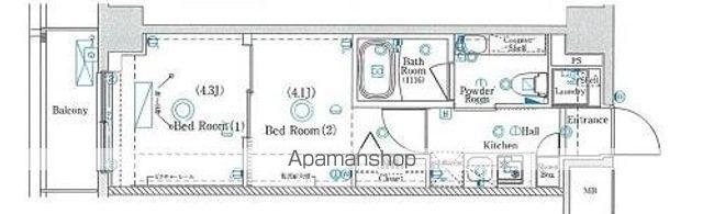 ラフィスタ板橋本町(2K/2階)の間取り写真