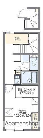 レオパレスアトリオ B(1K/2階)の間取り写真