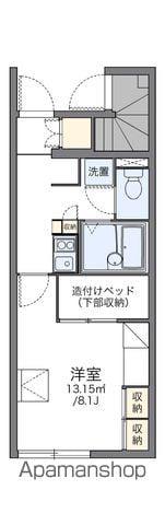 レオパレス宮前(1K/1階)の間取り写真