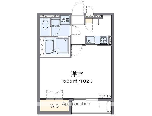 レオネクストフローリッシュ船道(1K/2階)の間取り写真