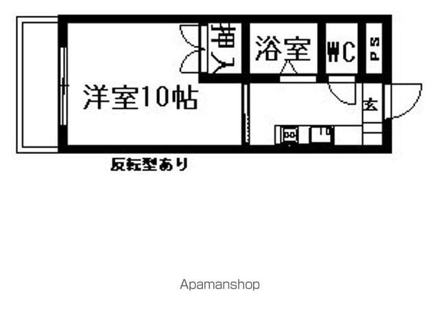リバーシティ中御所(1K/3階)の間取り写真