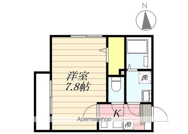ソラリス(1K/2階)の間取り写真