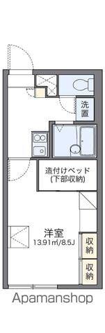 レオパレスグリーンウッド(1K/2階)の間取り写真