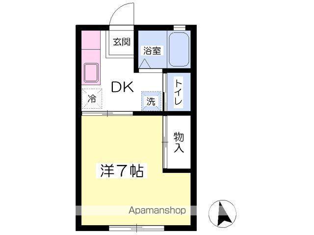 ハイツ光陽(1K/1階)の間取り写真