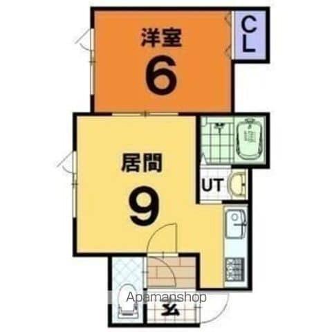 ニューレジデンスⅡ(1DK/1階)の間取り写真