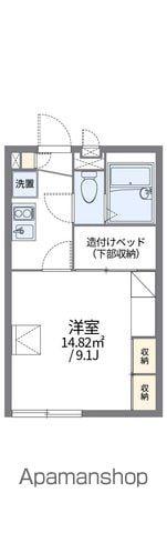 レオパレスサンパティークⅡ(1K/2階)の間取り写真