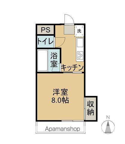 フェニックス北末広(1K/2階)の間取り写真
