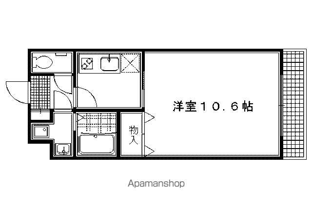 SHOFU(1K/2階)の間取り写真