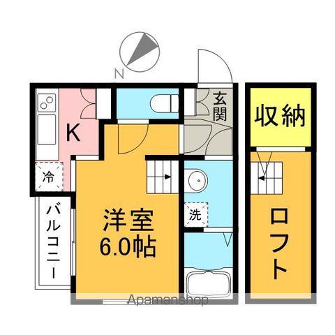 スプレンダー博多駅東(1K/1階)の間取り写真