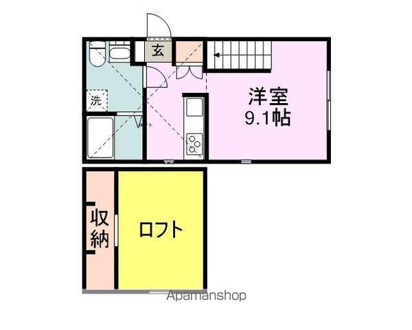 PRIMA久留米(ワンルーム/1階)の間取り写真