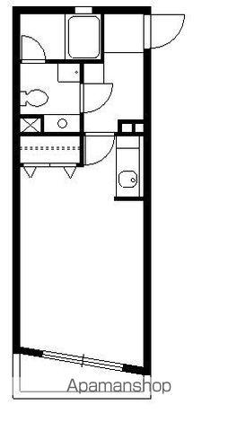 アーバンコート99(ワンルーム/2階)の間取り写真