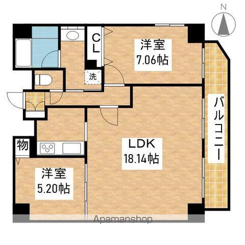 KDX泉レジデンス(2LDK/4階)の間取り写真