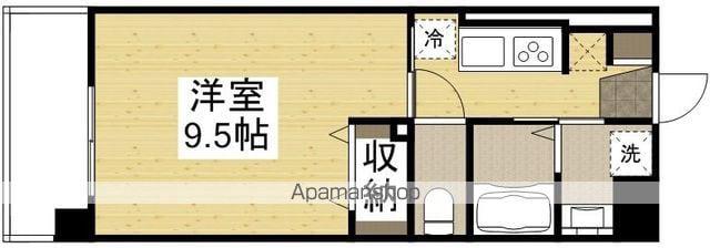 福富グラードマンション(1K/4階)の間取り写真