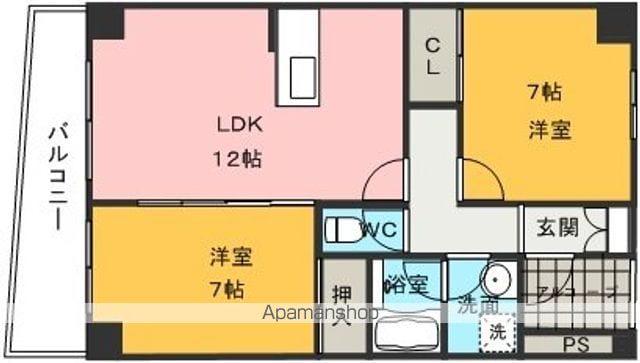 B・MOUND98(2LDK/1階)の間取り写真