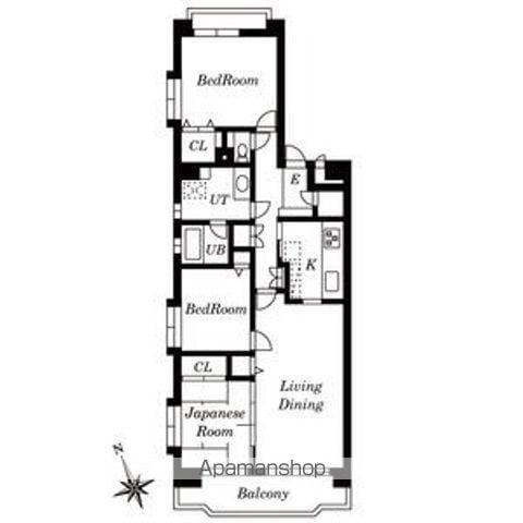 LEO拾八番館(3LDK/5階)の間取り写真