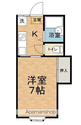 アトラスホタカ(1K/2階)の間取り写真