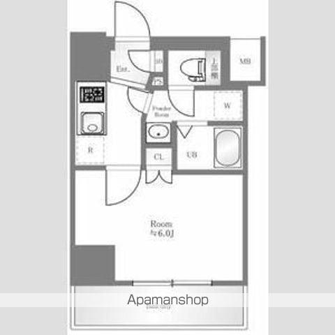 ラフィスタ横浜阪東橋Ⅰ(1K/11階)の間取り写真