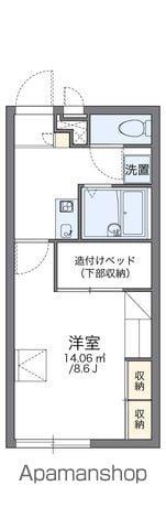 レオパレスSUNFLOWER(1K/2階)の間取り写真