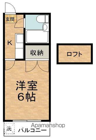 BELLA VITA エルム穂高(1K/1階)の間取り写真