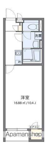 クレイノグローリーⅡ(1K/1階)の間取り写真