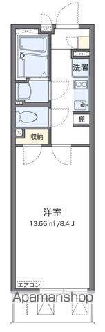 クレイノ志賀本通(1K/2階)の間取り写真