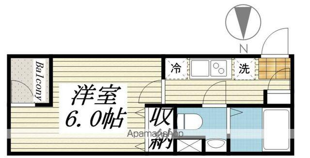 CLAIRE天王台(1K/2階)の間取り写真