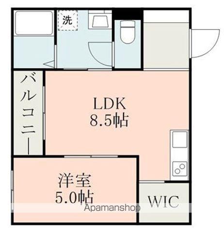 MAJOR大津Ⅲ(1LDK/1階)の間取り写真