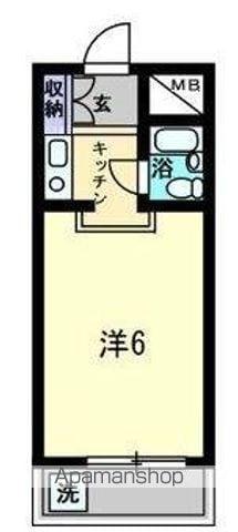 アルファ宮脇町(1K/1階)の間取り写真