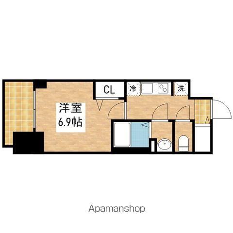 プレサンス東別院駅前Ⅱ(1K/13階)の間取り写真