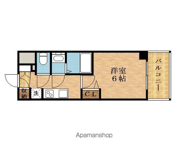 プレサンス野江内代ペルティエ(1K/11階)の間取り写真