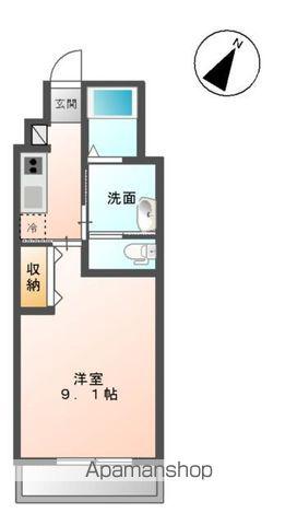 サクセスロードⅡ(1K/2階)の間取り写真