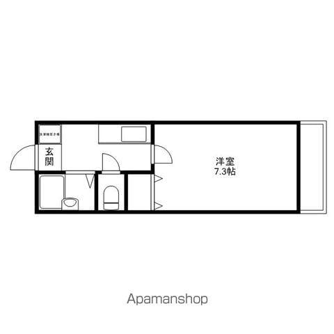 ヴィラワイエフ12(1K/1階)の間取り写真