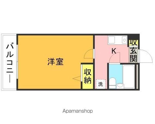 ラ・レジダンス・ド・シュペルブ(1K/4階)の間取り写真