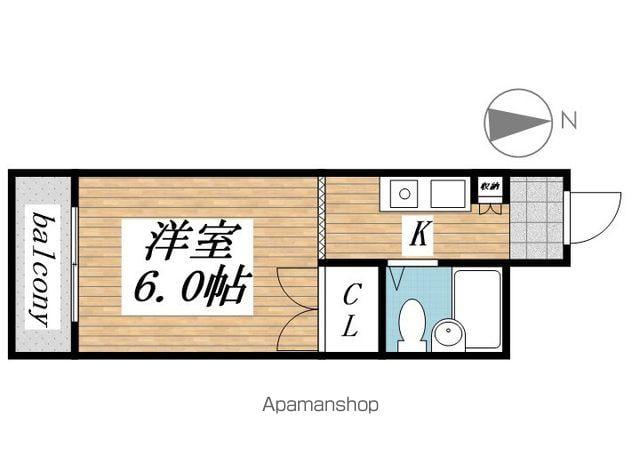 ロイヤルステイ(ワンルーム/2階)の間取り写真
