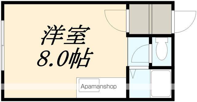 サンヴァレー(ワンルーム/2階)の間取り写真